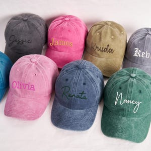 Custom Embroidered Hats, Personalized Dad Hat, Custom Text Hat, Mama Hats, Bachelor Trip Hat, Two Tone Baseball Cap, Christmas Gift