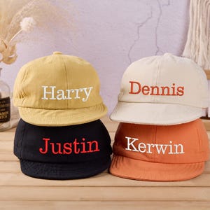 Embroidery Name Baseball Hat,Personalized Kids Hat,Baseball Cap for Child, Soft Hat for Baby, Candy Color, Unisex Cap, 0-4 Years Old