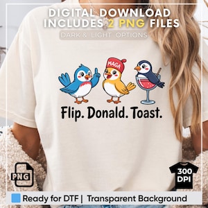 Camiseta con la frase "Donald Toast", camiseta política de FDT, divertida camiseta anti-Trump, camiseta con dibujo de pájaro, camiseta con colores cómodos, idea de regalo liberal
