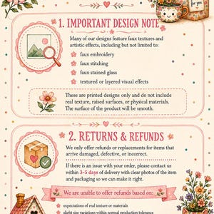 The image is a colorful illustration featuring a house, flowers, and a cat, along with text providing information about a product called "Sugarberry".