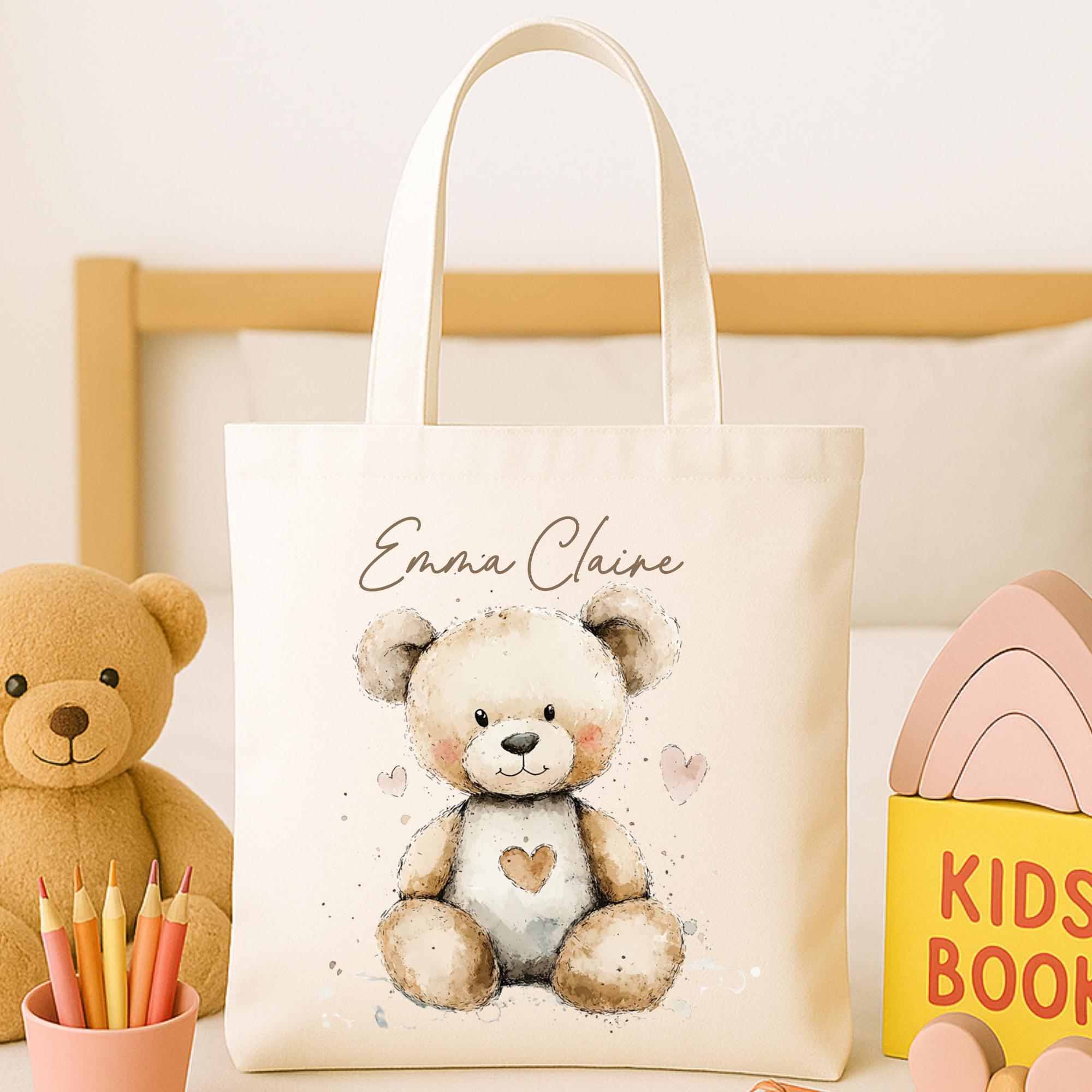 Cream Bear Cartera De Mano Estampada Bolso Henney Bear MercadoLibre