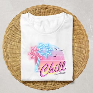 Camiseta Chill Vibes: Camiseta unisex de playa de verano imagen 1