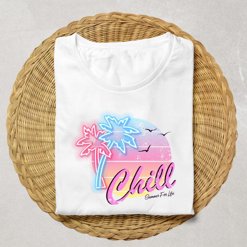 Camiseta Chill Vibes: Camiseta unisex de playa de verano imagen 1