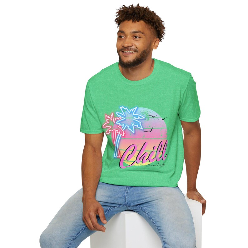Camiseta Chill Vibes: Camiseta unisex de playa de verano imagen 6