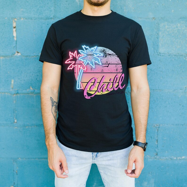 Camiseta Chill Vibes: Camiseta unisex de playa de verano imagen 3
