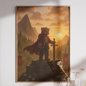 Technoblade Sunset Tribute Poster Dream SMP Wall Art Gamer Memorial Print Minecraft Fan Gift Technoblade Never Dies Minecraft Movie Poster