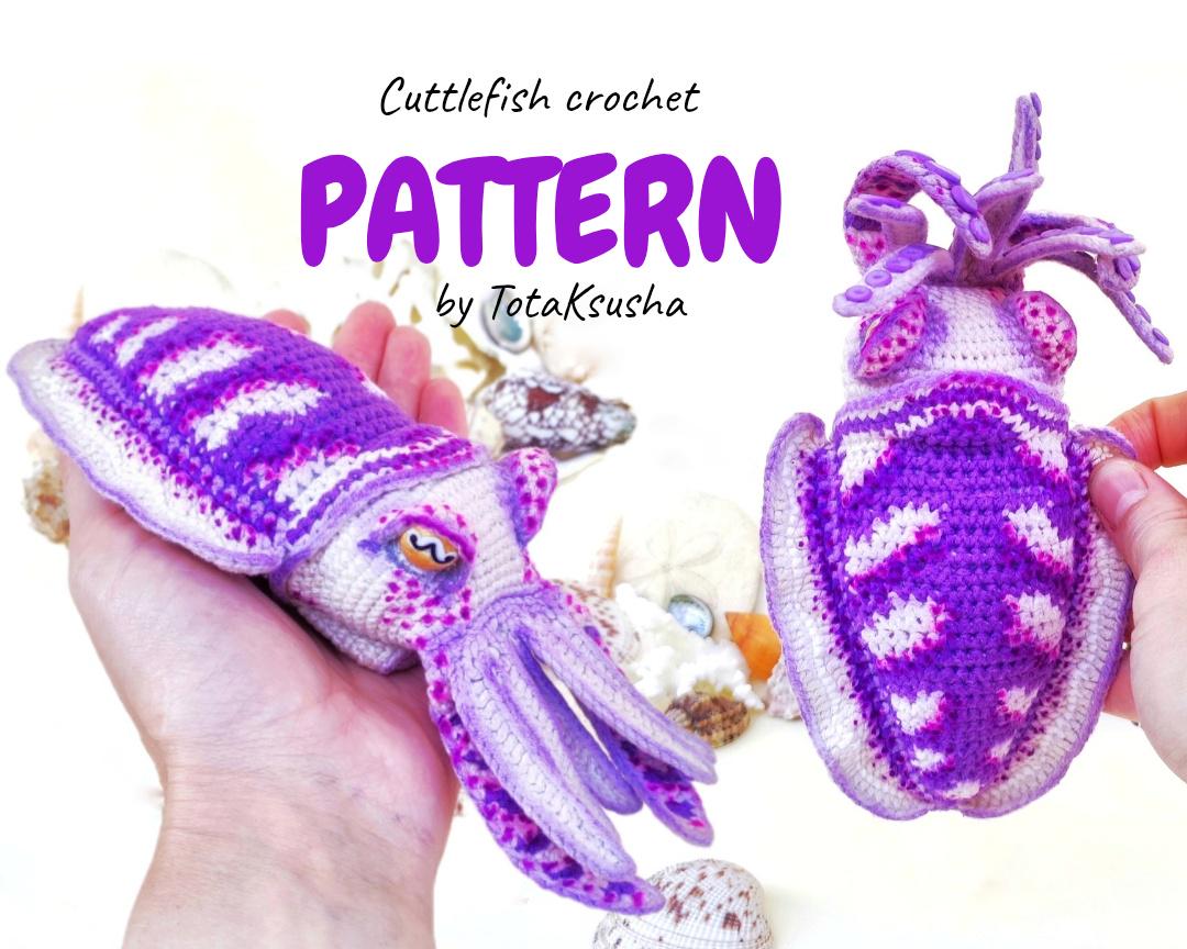 CROCHET PATTERN amigurumi Cuttlefish