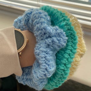 pattern chunky scrunchie crochet