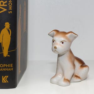 Vintage Porcelain Dog Figurine, Cute Puppy Statue, Ceramic Dog, Porcelain Animal, Collectible Dog Lover Gift, Porcelain puppy figurine