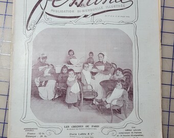 December 1901 Femina Magazine - original vintage magazine, NOT Digital