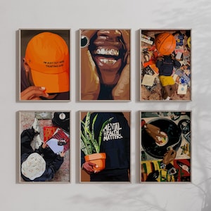 Masculine Black Man Art Print Set: Hypebeast Room Decor (Digital Download)