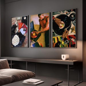 Hypebeast Wall Art Set: Masculine Prints, Black Man Decor (Digital Download)