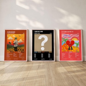 Set of 3 Custom Album Poster, Hip Hop Wall Art, Hypebeast Room Decor, DIGITAL DOWNLOAD,  Hypebeast Wall Art, Gift for Him, Rap Album Print