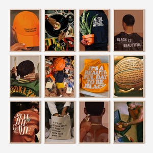 Black Man Art Prints: Hypebeast Room Decor, Set of 12 (Digital Download)