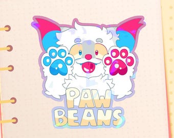 Overlap Paw Beans Sticker