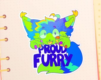 Sourpatch Proud Furry Sticker