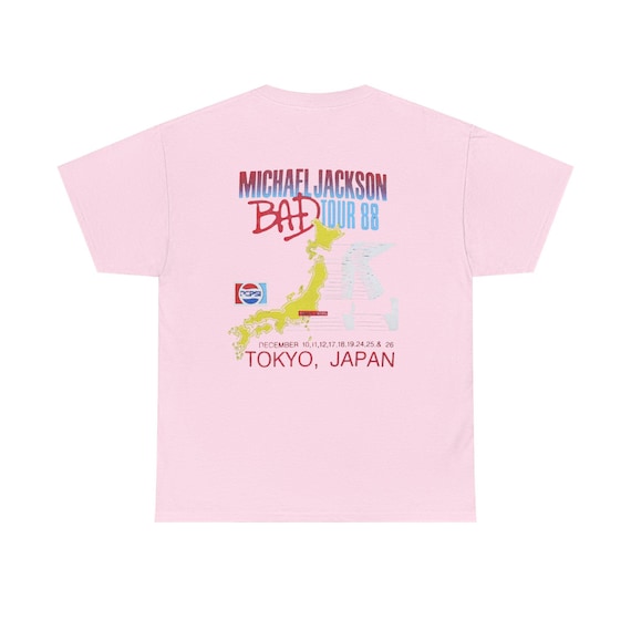 Bad Tour '88 Michael Jackson Tee | Retro 80s Concert Japan Design