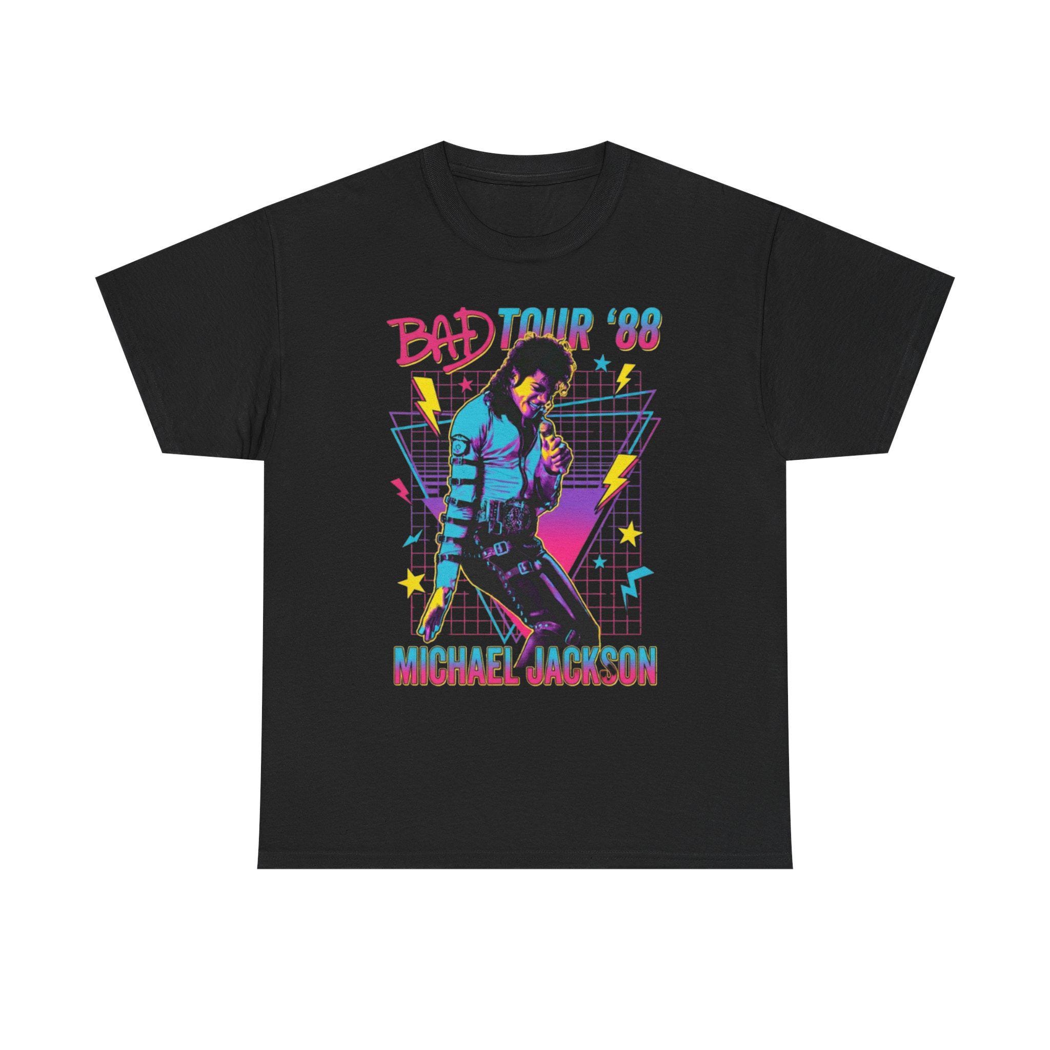 Bad Tour '88 Michael Jackson Tee | Retro 80s Concert Japan Design