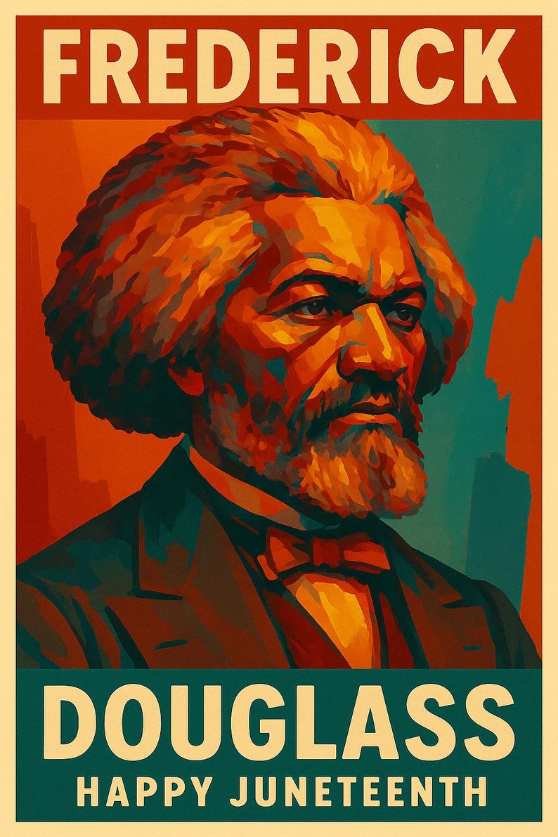 Frederick Douglass Juneteenth Art Print: Black History Poster (PDF ...