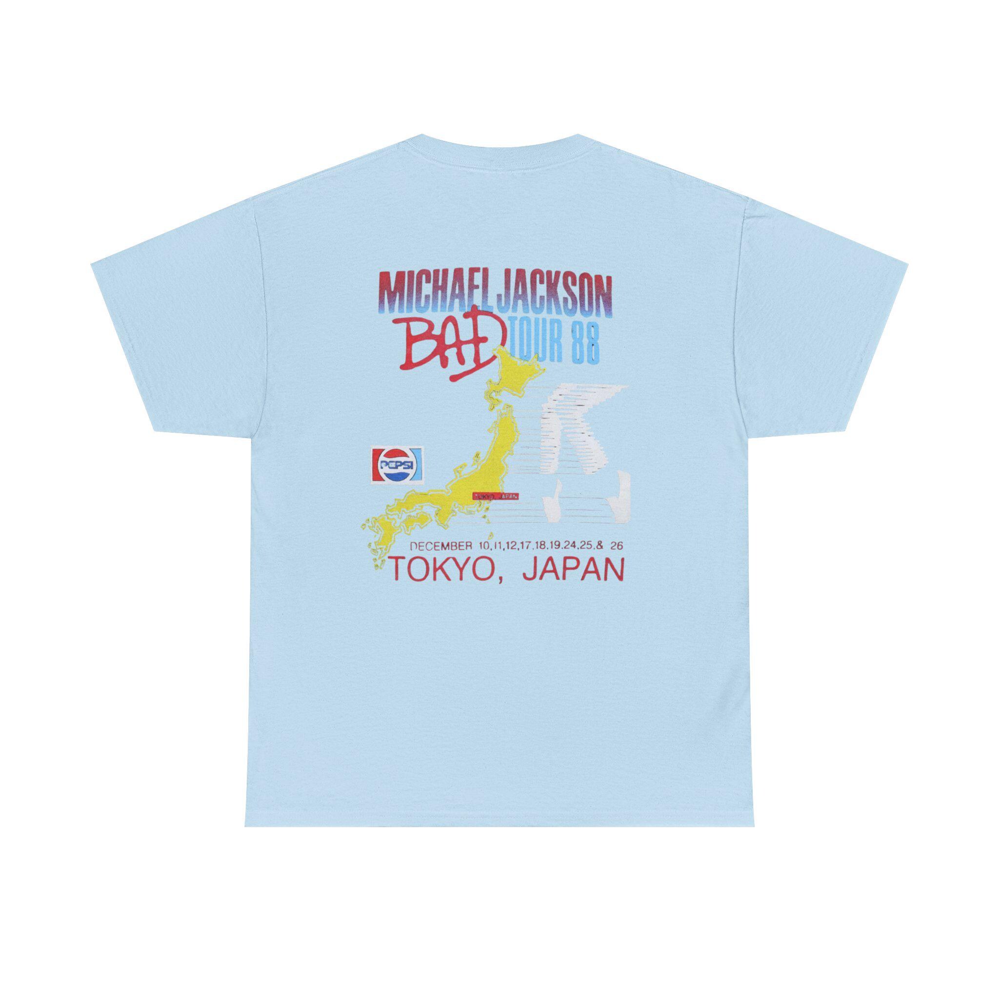 Bad Tour '88 Michael Jackson Tee | Retro 80s Concert Japan Design