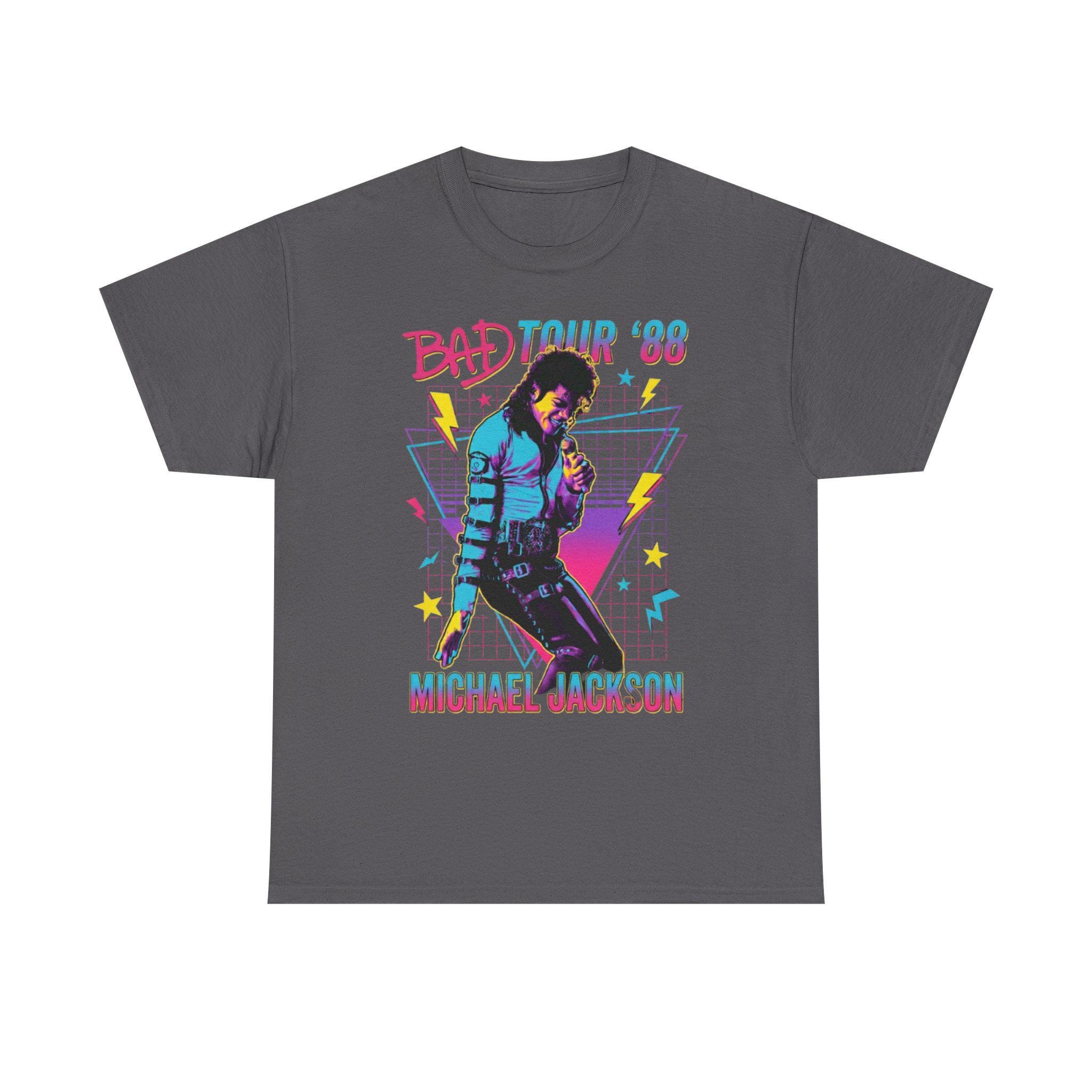Bad Tour '88 Michael Jackson Tee | Retro 80s Concert Japan Design