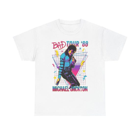 Bad Tour '88 Michael Jackson Tee | Retro 80s Concert Japan Design