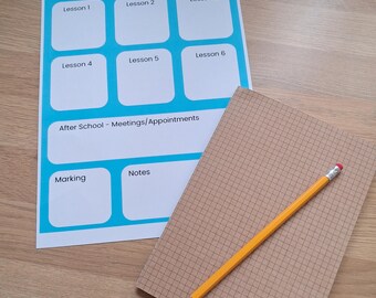 Teacher Daily Planner Printable: Lesson Plan & To-Do List (A4 PDF Download)