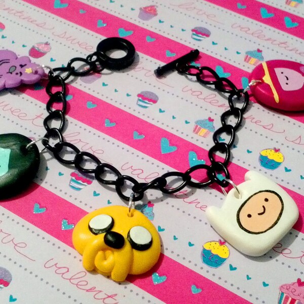 Made to Order Adventure Time Custom Charm Bracelet