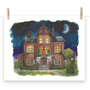What We Do In The Shadows house - REPRODUCTION PRINT