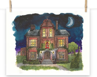 What We Do In The Shadows house - REPRODUCTION PRINT