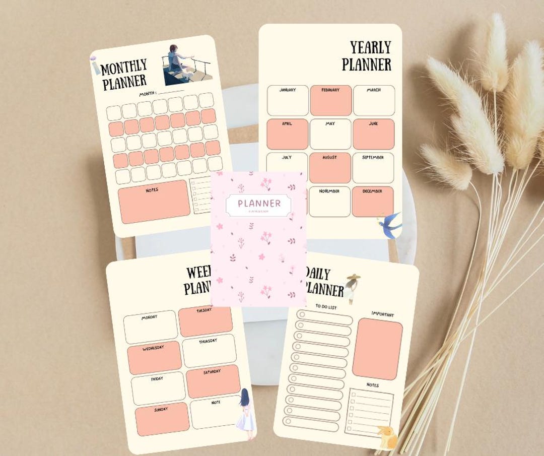 Minimalist Daily Planner Printable | Undated PDF Planner | Productivity ...