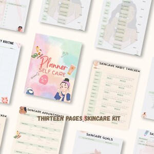 Skin Care Tracker & Routine Planner | 20-Page Beauty Journal PDF | Track Products, Results Glow Goals | Instant Digital Download