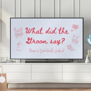 Bachelorette Groom Trivia Game: Editable Bridal Shower Canva Template (Digital Download)
