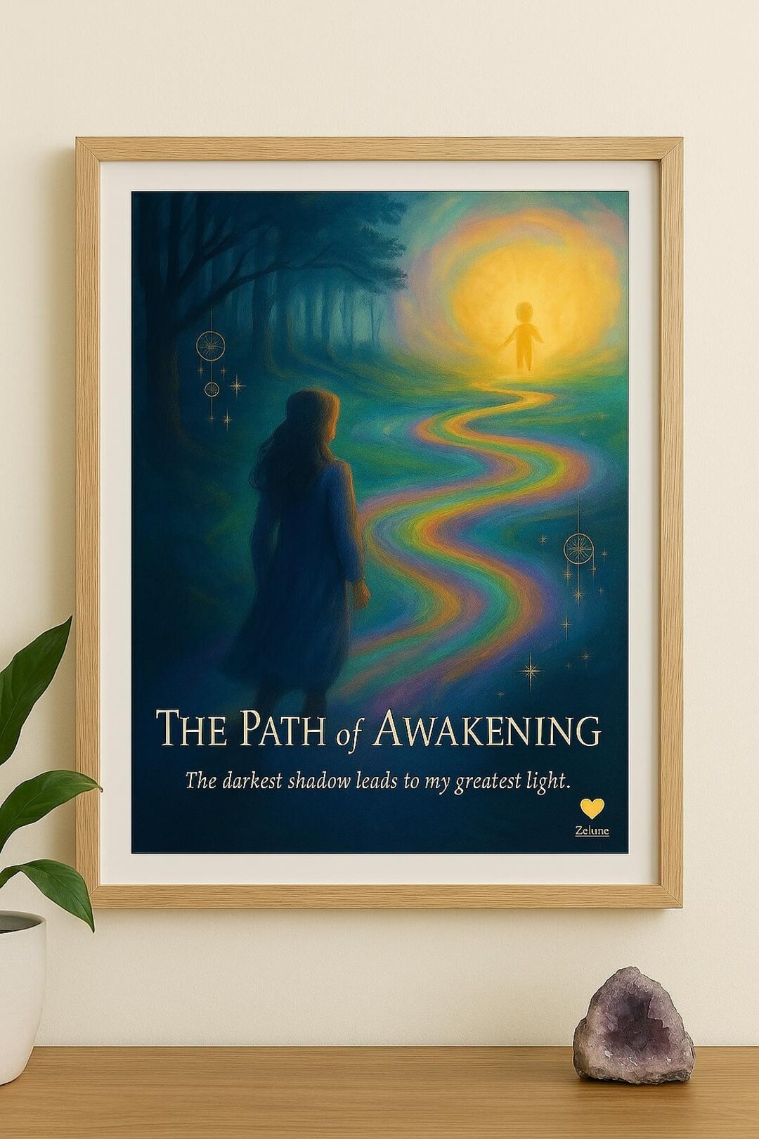 Spiritual Awakening Wall Art | Printable Path of Light Poster | Healing ...
