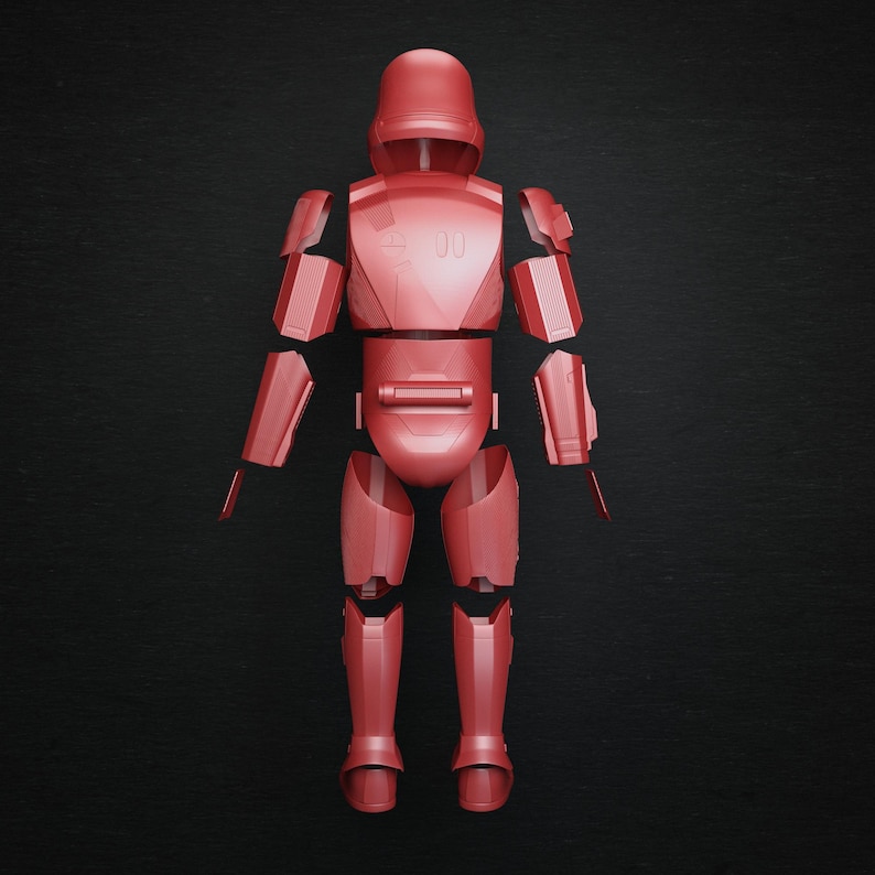 Red Sith Trooper Full Wearable Armor and Helmet for 3D Print, Star War ...