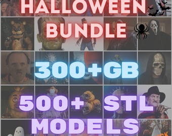 ハロウィンバンドル 3DプリントSTLモデル、ホラーデザインのデジタルファイルセット