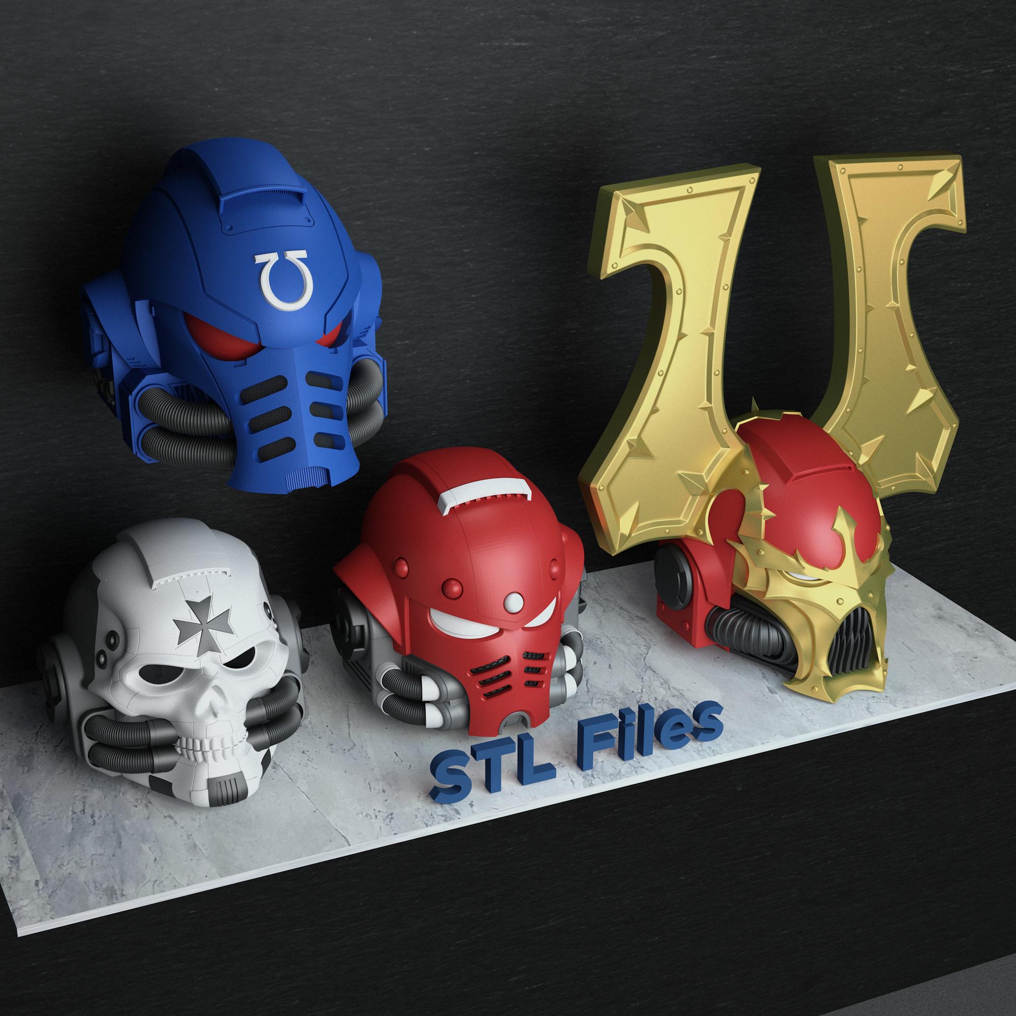 War hammer40k ウォーハンマー　ウルトラマリーン ヘルメット1:1 War hammer40k ウォーハンマー ウルトラマリーン ヘルメット1:1