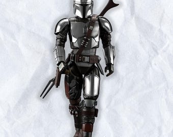 Armure et casque portables Mando pour impression 3D, impression modèle 3D STL héros de Star War, fichier STL impression 3D Star War