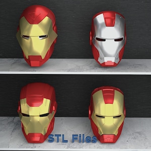 Iron Man Helmet 3d - Etsy Iron Man Helmet 3d - Etsy