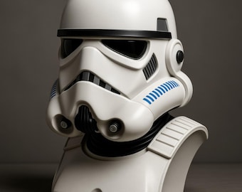 Stormtrooper Bust STL for 3D Print, Star War Statue STL Printing Model