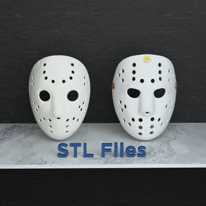 Set of Halloween Masks for 3D Print, Spooky Halloween Mask 3D STL Model Print, STL Digital Printing File of Horror Movie Hero Mask
