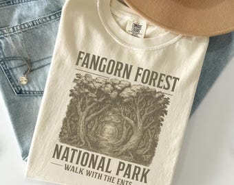 Forbidden Forest Tee: Vintage National Park Style, Bookish Gift