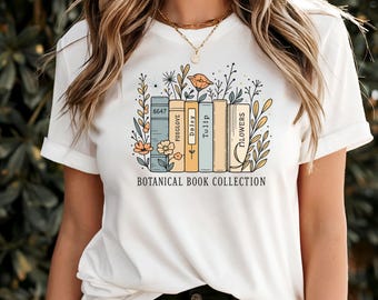 Camiseta Floral Book: Bella Canvas Tee, sutilmente anti-Trump, feminista y demócrata