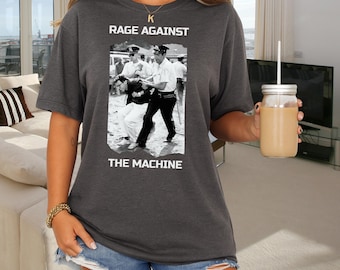 Bernie Sanders 1963 Arrest Photo Shirt: Rage Against The Machine Style, Political Activism Tee, Fight Oligarchy Tour Shirt, Anti-Trump Top