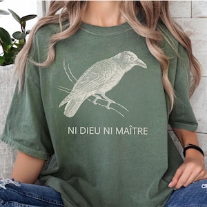 Ni Dieu Ni Maître Shirt: Anarchist Anti-Authoritarian Tee, No God No Master Shirt, Anti-Trump T-Shirt, Leftist Political Protest Top