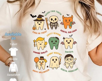 Halloween Dental Squad Shirt, Funny Dentist Gift, Hygienist Tee