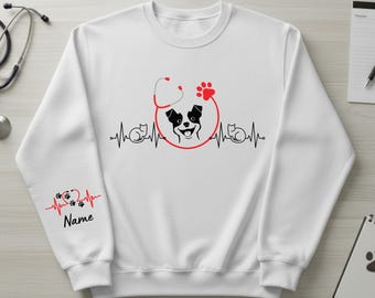 Custom Vet Tech Sweatshirt, Vet Tech Sweater, Personalized Vet Gifts, Veterinarian Hoodie Sweater, Animal Doctor Gift, Gift For Veterinarian