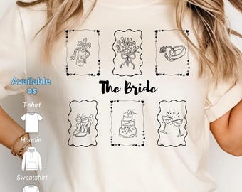 Personalized Bridesmaid T-Shirt, Custom Bridal Party Tee, Getting Ready Outfit