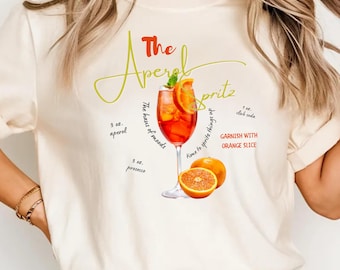 Aperol Spritz T-Shirt: Retro Cocktail Graphic Tee