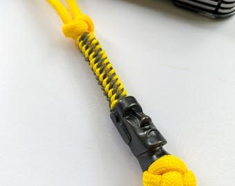 Knife decoration, knife lanyard with “Easter Island Statue” bead